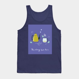 Tea time print Tank Top